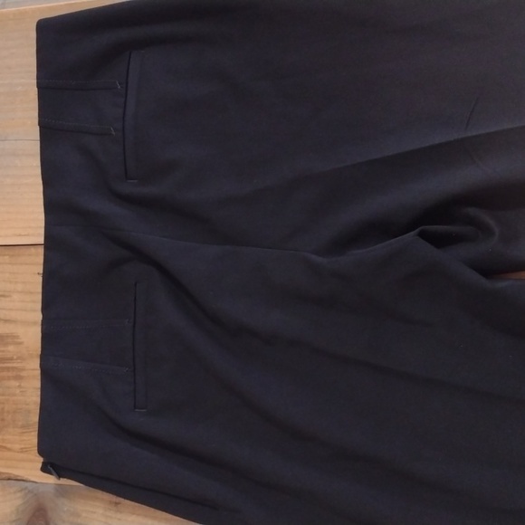 Talbots Petites Black Classic Side Zip High Waist Slim Leg Pants Size 10p - Picture 6 of 12